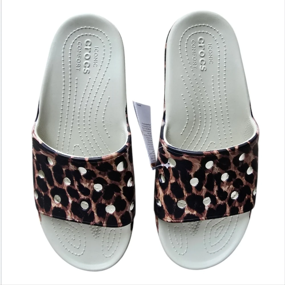 CROCS Classic Sandal Cheetah Print